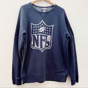JUNK FOOD NFL navy blue pullover graphic sweatshirt size XL